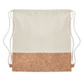 Beige - Back - MidOcean Illa Cotton Drawstring Bag