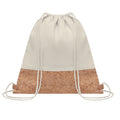 Beige - Front - MidOcean Illa Cotton Drawstring Bag