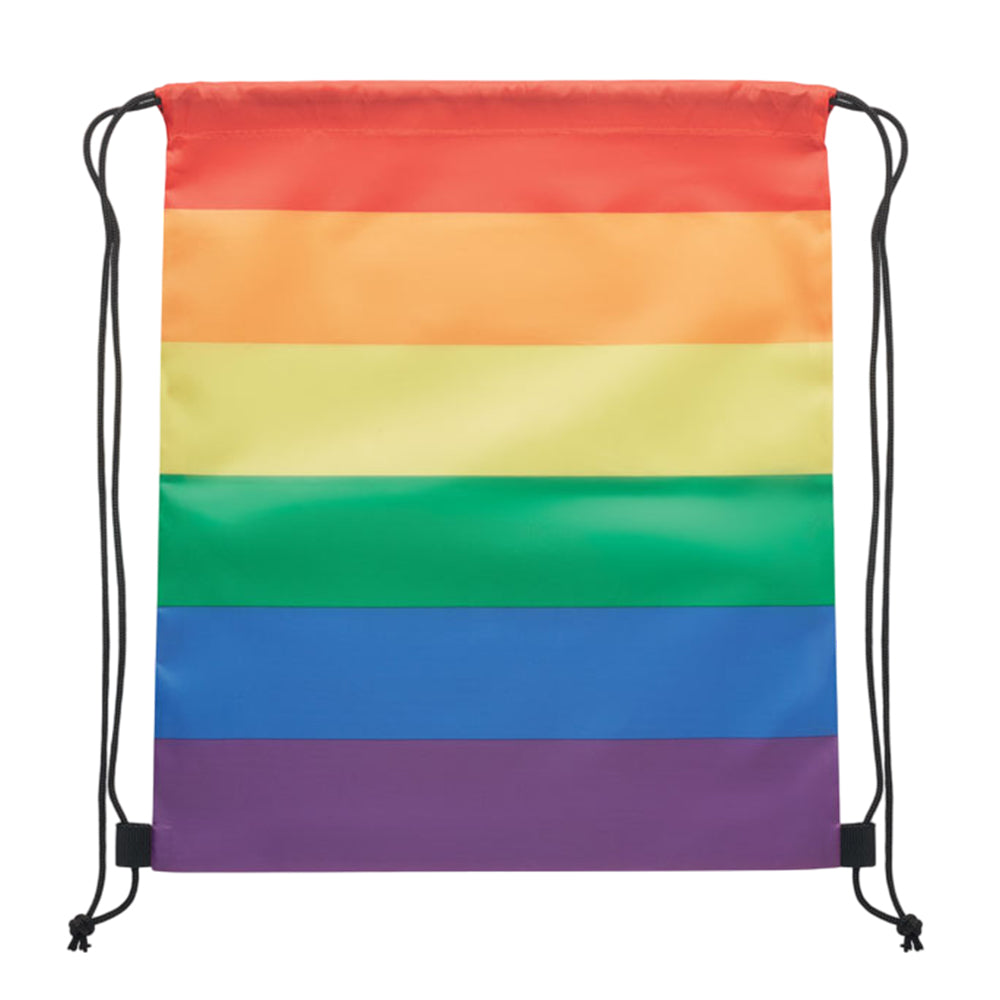 Multicoloured - Back - MidOcean Bow RPET Drawstring Bag