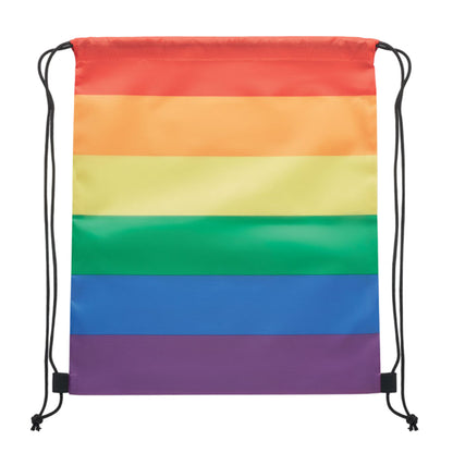 Multicoloured - Back - MidOcean Bow RPET Drawstring Bag