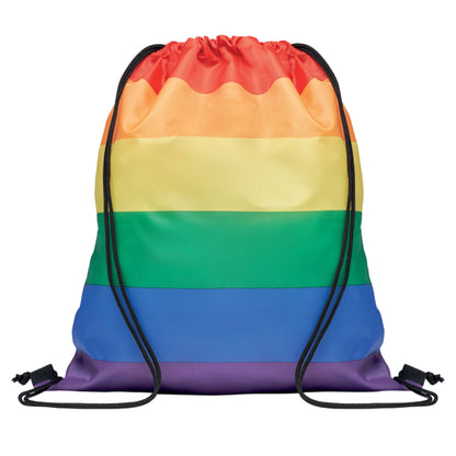 Multicoloured - Front - MidOcean Bow RPET Drawstring Bag