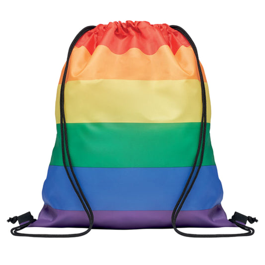 Multicoloured - Front - MidOcean Bow RPET Drawstring Bag