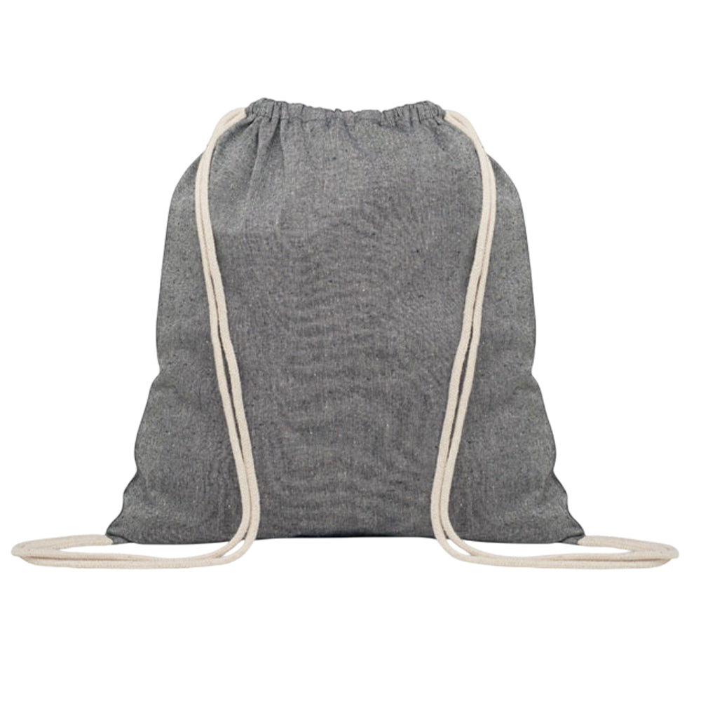 Black - Front - MidOcean Mujika Drawstring Bag
