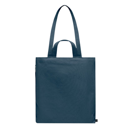 Blue - Side - MidOcean GAVE Recycled Cotton Shopper Bag