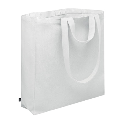 White - Back - MidOcean GAVE Recycled Cotton Shopper Bag
