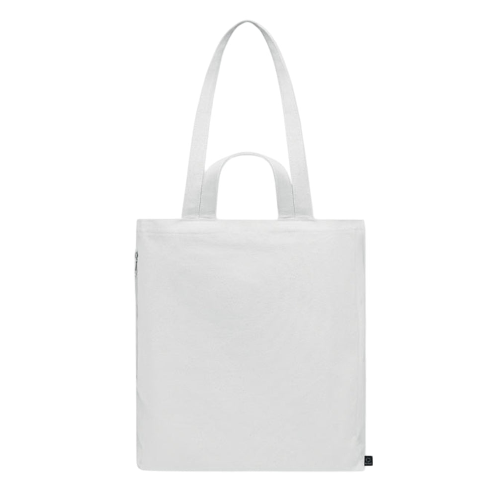 White - Side - MidOcean GAVE Recycled Cotton Shopper Bag