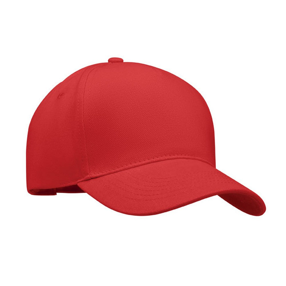 Red - Front - MidOcean Singa 5 Panel Baseball Cap
