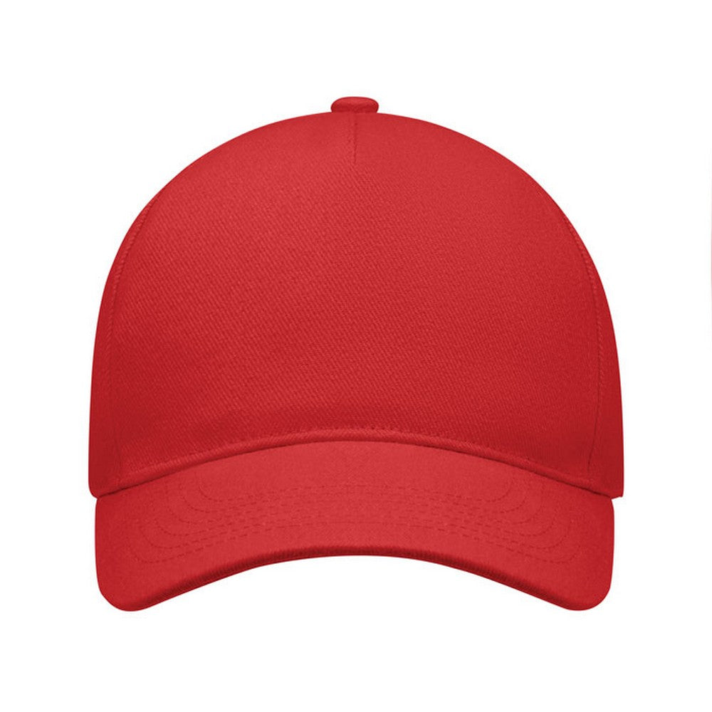 Red - Side - MidOcean Singa 5 Panel Baseball Cap
