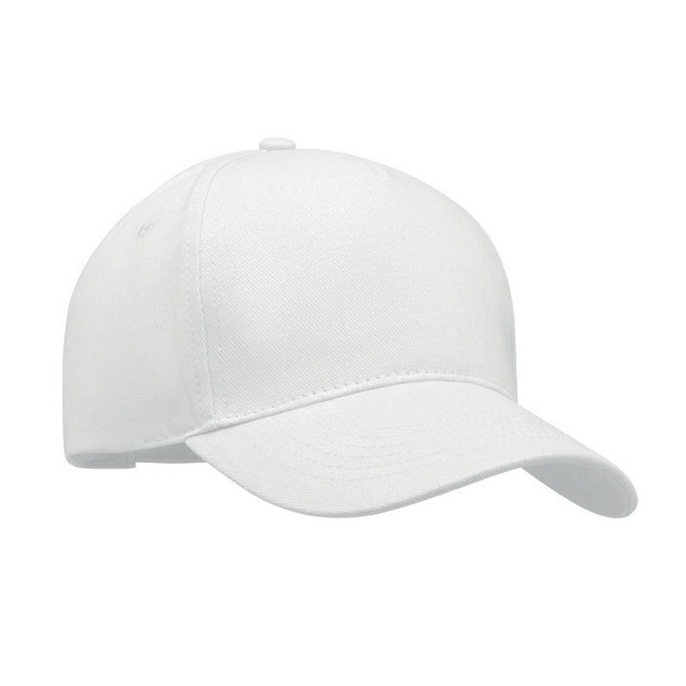 White - Front - MidOcean Singa 5 Panel Baseball Cap