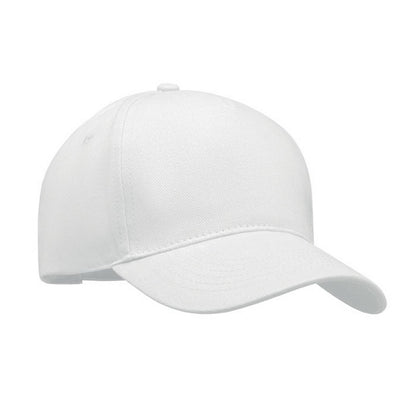 White - Front - MidOcean Singa 5 Panel Baseball Cap