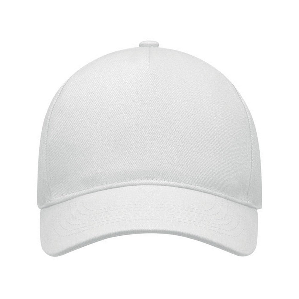 White - Side - MidOcean Singa 5 Panel Baseball Cap