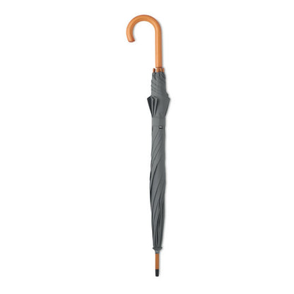 Grey - Back - MidOcean Cumuli RPET Stick Umbrella