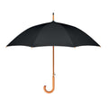 Black - Front - MidOcean Cumuli RPET Stick Umbrella