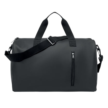 Black - Front - MidOcean Camp PU Duffle Bag