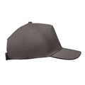 Stone Grey - Side - MidOcean Sunny 5 Panel Baseball Cap