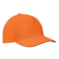 Orange - Front - MidOcean Sunny 5 Panel Baseball Cap