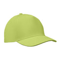 Lime - Front - MidOcean Sunny 5 Panel Baseball Cap