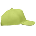Lime - Side - MidOcean Sunny 5 Panel Baseball Cap