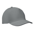 Grey - Front - MidOcean Sunny 5 Panel Baseball Cap