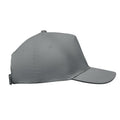 Grey - Side - MidOcean Sunny 5 Panel Baseball Cap