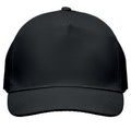 Black - Lifestyle - MidOcean Sunny 5 Panel Baseball Cap