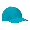 Turquoise - Front - MidOcean Sunny 5 Panel Baseball Cap
