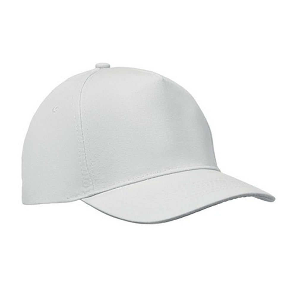 White - Front - MidOcean Sunny 5 Panel Baseball Cap