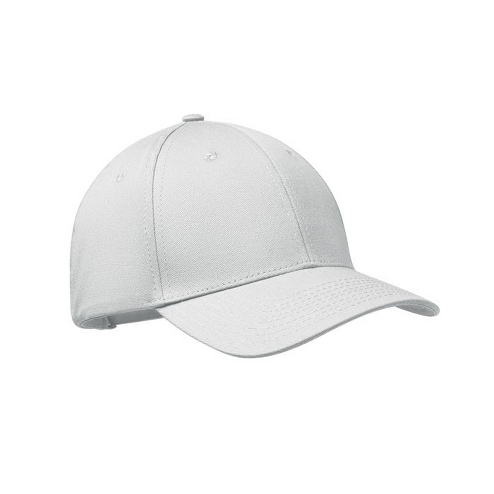 White - Front - MidOcean Bahamas Cotton 6 Panel Baseball Cap