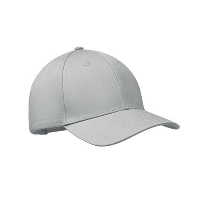 Silver - Front - MidOcean Bahamas Cotton 6 Panel Baseball Cap