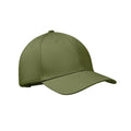 Army Green - Front - MidOcean Bahamas Cotton 6 Panel Baseball Cap