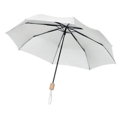White - Back - MidOcean Tralee RPET Folding Umbrella