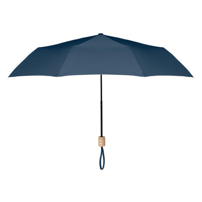 Blue - Front - MidOcean Tralee RPET Folding Umbrella