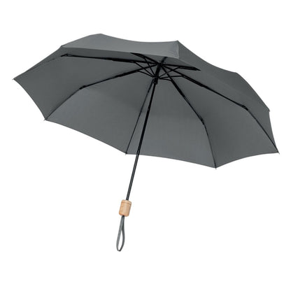 Grey - Back - MidOcean Tralee RPET Folding Umbrella
