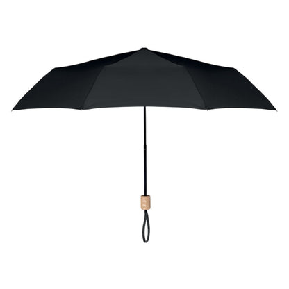 Black - Front - MidOcean Tralee RPET Folding Umbrella
