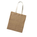 Beige - Back - MidOcean Juhu Plain Jute Shopper Bag