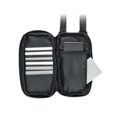 Black - Side - MidOcean Valley Wallet Crossbody Bag