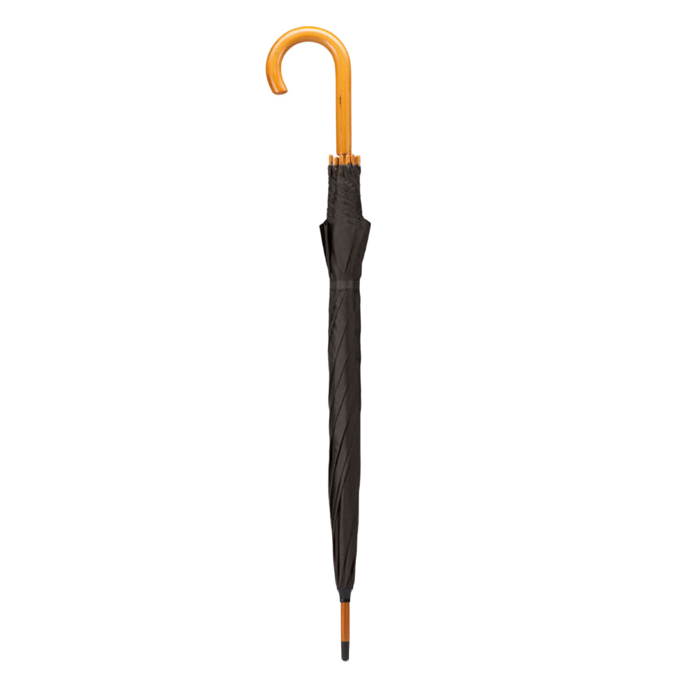 Black - Back - MidOcean Cala Stick Umbrella