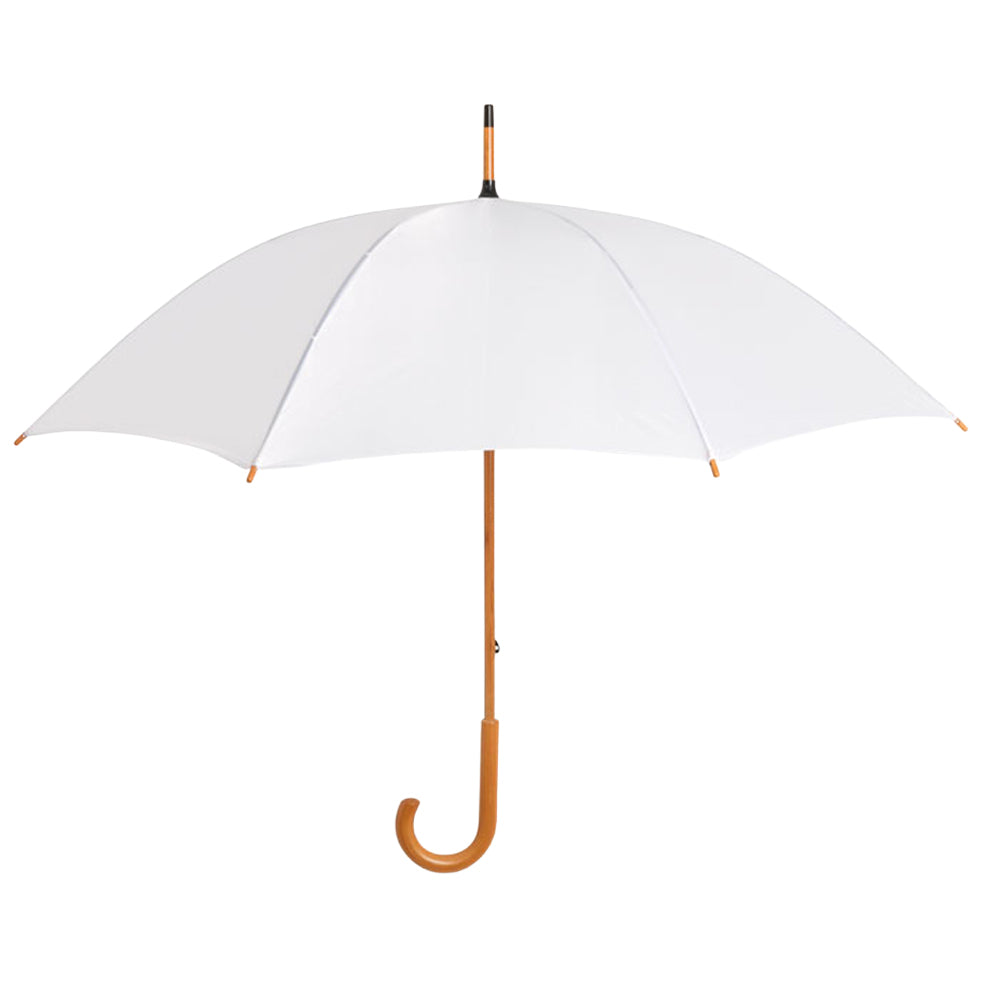 White - Front - MidOcean Cala Stick Umbrella