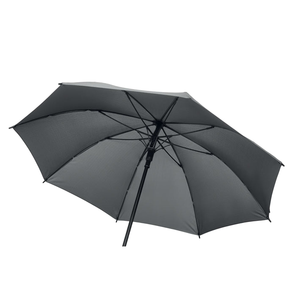 Grey - Side - MidOcean Seatle Windproof Stick Umbrella