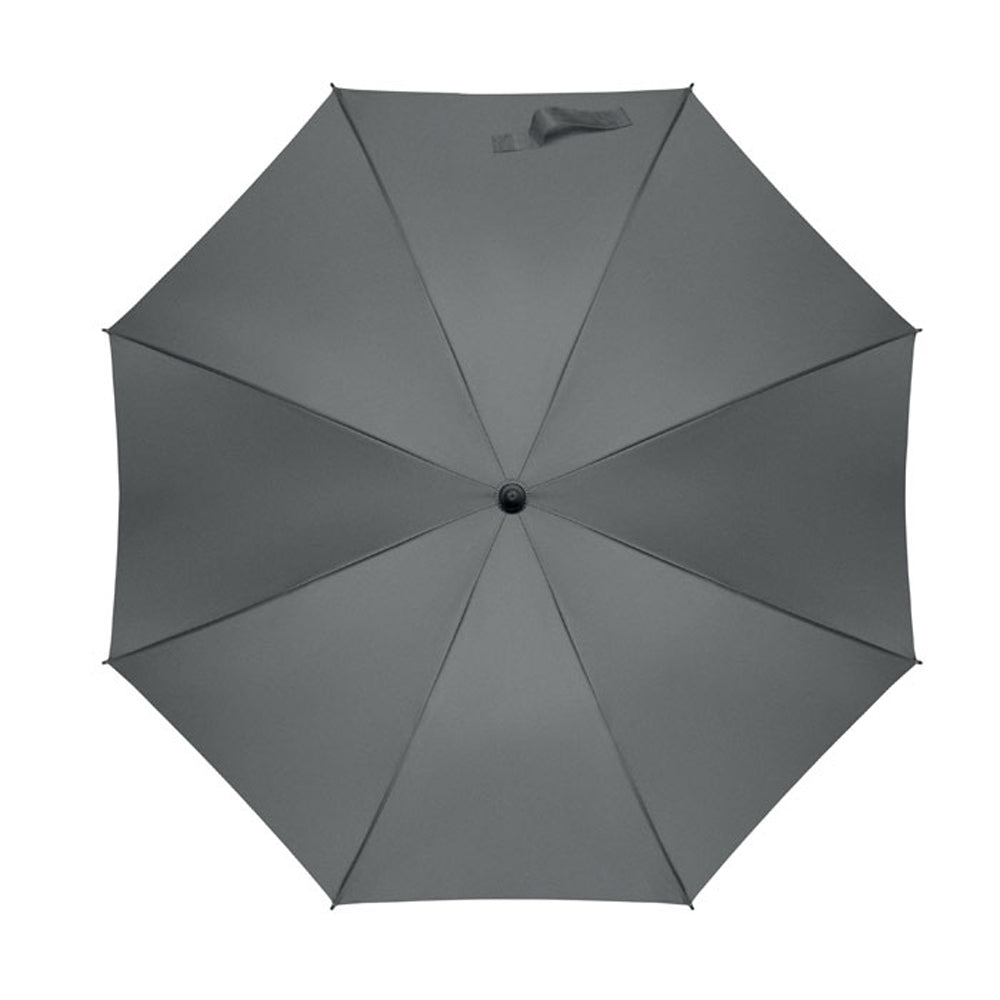 Grey - Back - MidOcean Seatle Windproof Stick Umbrella