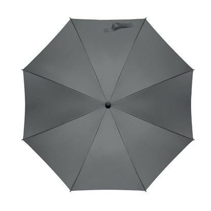 Grey - Back - MidOcean Seatle Windproof Stick Umbrella