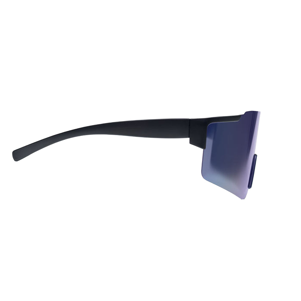 Blue - Back - MidOcean Shine Mirrored Sport Sunglasses