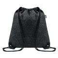 Stone Grey - Front - MidOcean Indico RPET Felt Drawstring Bag