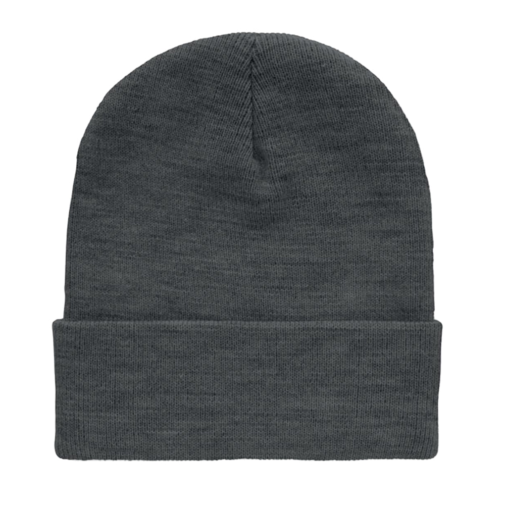 White-Black - Front - MidOcean Unisex Adult Polo RPET Cuffed Beanie