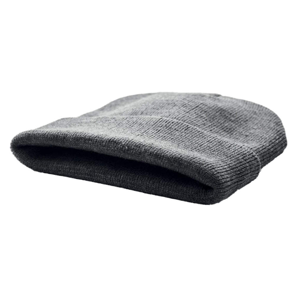 White-Black - Back - MidOcean Unisex Adult Polo RPET Cuffed Beanie