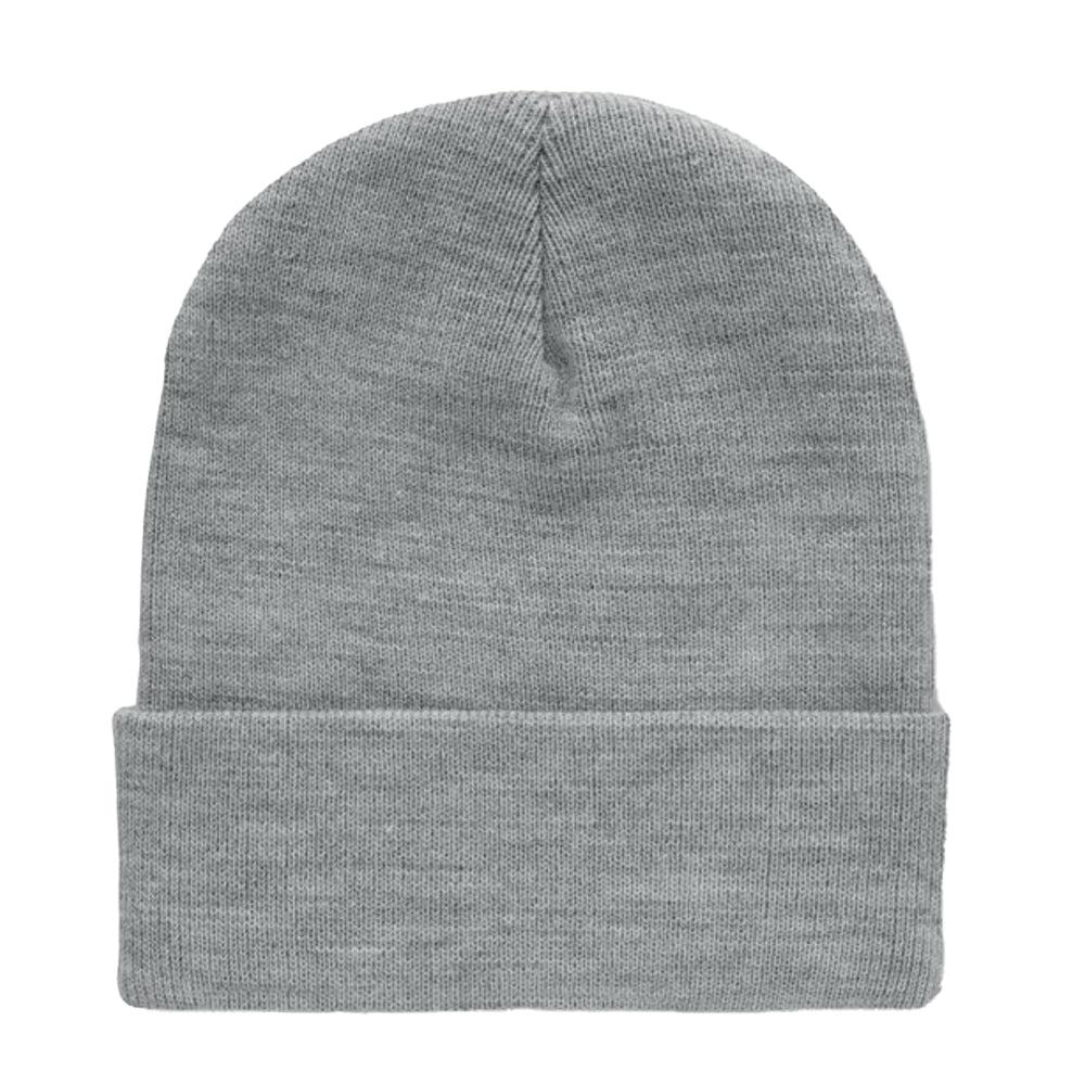 White-Grey - Front - MidOcean Unisex Adult Polo RPET Cuffed Beanie