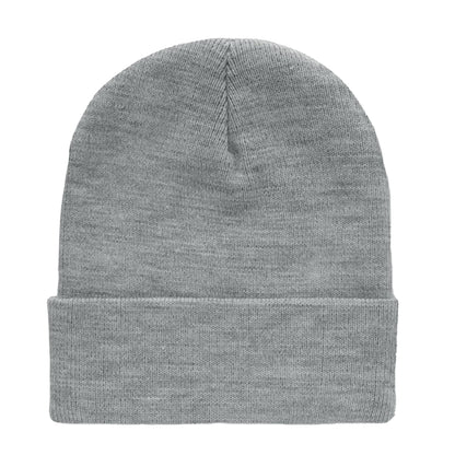 White-Grey - Front - MidOcean Unisex Adult Polo RPET Cuffed Beanie