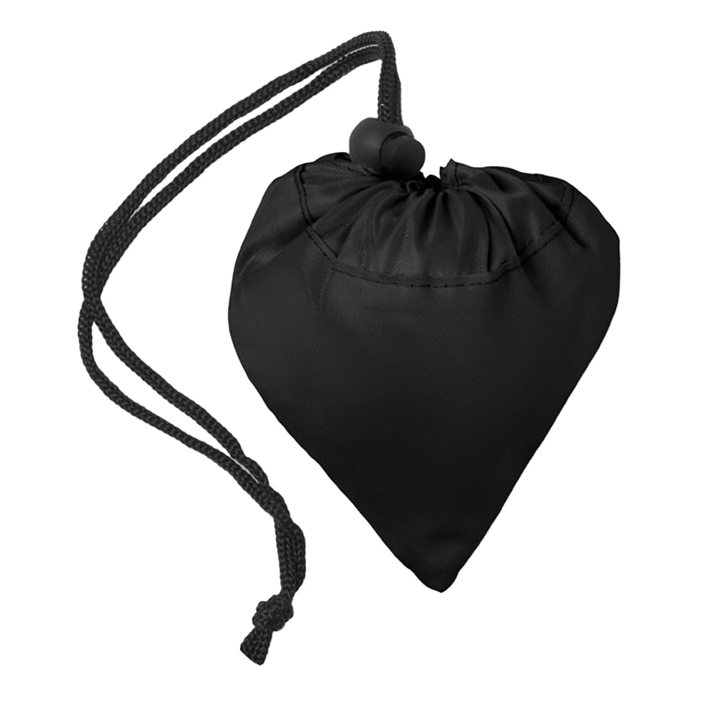 Black - Back - MidOcean Fresa Polyester Foldable Shopper Bag