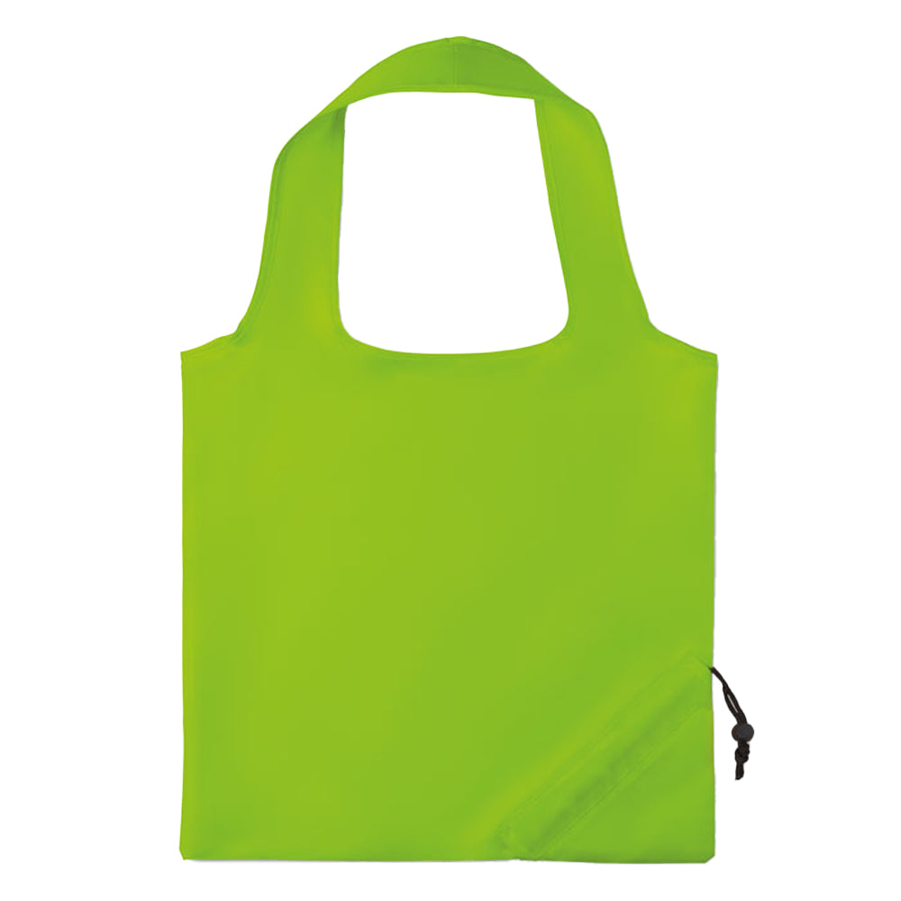 Lime - Front - MidOcean Fresa Polyester Foldable Shopper Bag
