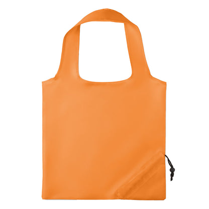 Orange - Front - MidOcean Fresa Polyester Foldable Shopper Bag